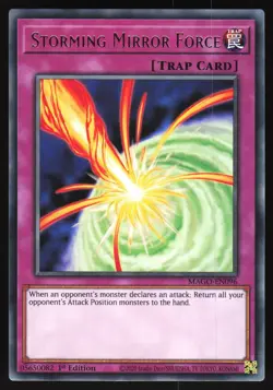 Storming Mirror Force - MAGO-EN096 - Gold Rare - 1st Edition Yugioh - Image 1