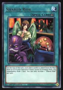 Shared Ride - MAGO-EN079 - Gold Rare - 1st Edition Yugioh - Image 1
