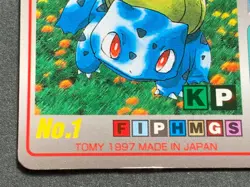 Bulbasaur NO.1 Pokemon Scratch Card TOMY 1997 Japanese NINTENDO VERY RARE - Image 5