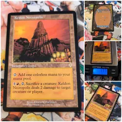 MTG Keldon Necropolis 🇬🇧 Invasion 2000 Magic Card Legendary Land Og Rare - Image 5