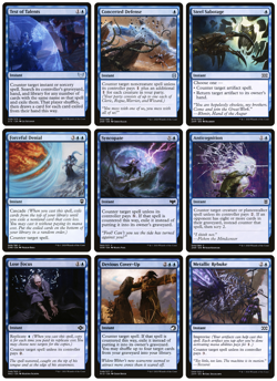 MTG - 9 x FOIL Blue Instant Counter Spell Cards - Various sets - All M/NM - Image 1