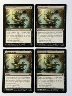 MTG 4x Tainted Strike Scars of Mirrodin - Playset - LP - Image 1