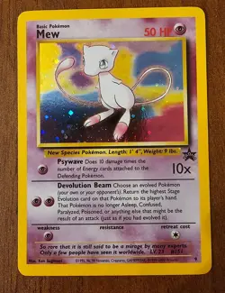 Pokemon TCG WOTC Black Star Promo 2000 Mew Holo #9 - Vintage Card - Image 1