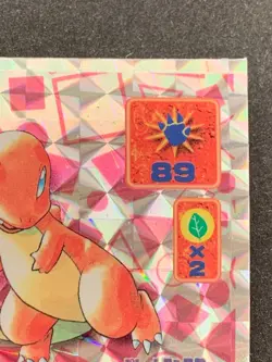 Pokemon Sticker Seal Amada Charmander LV.26 357 1997 Japanese Pokemon Holo Rare - Image 3