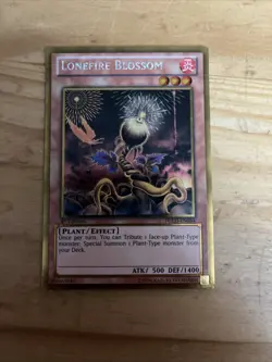 Yugioh Lonefire Blossom PGLD-EN034 Gold Rare NM - Image 1