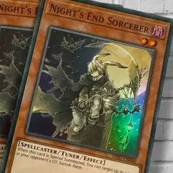3 x Hisu-EN040 Night's End Sorcerer Rare 1ST Edition YuGiOh Collectors Card Mint - Image 2