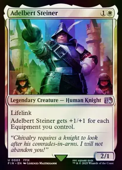 Adelbert Steiner MTG Final Fantasy U FOIL NM x1 - Magic Card - Image 1