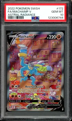 PSA 10 Machamp V Alt Art 172/189 Astral Radiance 2022 Pokemon Card - Image 1