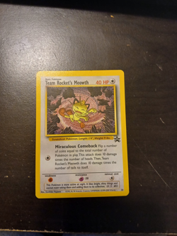 Team Rocket's Meowth #18 - Black Star Promo - WoTC Pokemon Card - Near Mint (NM) - Image 1