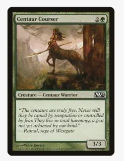 Centaur Courser #164 M13 Magic Card in Protective Sleeve - Image 1