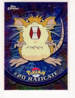 Raticate Topps Chrome #20 Holo Pack Fresh Pokemon Card (C1) - Image 1