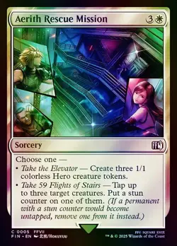 MTG Magic the Gathering Aerith Rescue Mission (5/764) Final Fantasy NM FOIL - Image 1