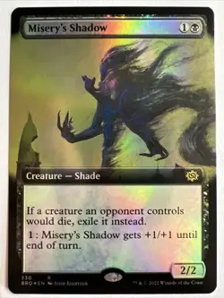 Magic The Gathering Mtg Foil Misery's Shadow The Brothers' War Borderless Rare - Image 1