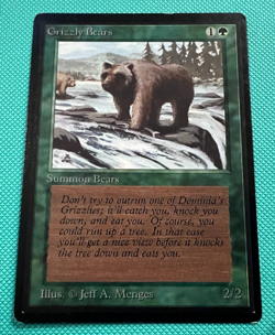 Grizzly Bears - Beta - LP - MTG - Magic the Gathering - Image 2