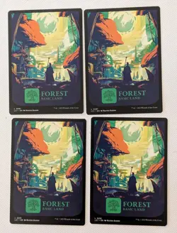 MTG 4 X * FULL ART* The Lost Caverns Of Ixalan FOREST NM - Image 1