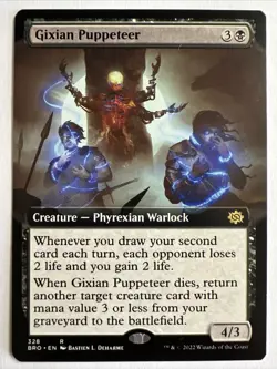 MTG ~ Gixian Puppeteer (Extended Art) ~ The Brothers' War ~ Near Mint ~ Rare - Image 1
