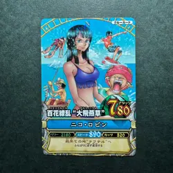 R310 Nico Robin C298 Holo Japanese One Piece Berry Match Carddass Card - Image 1