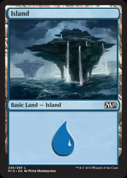 Island (256) - Medium Play MTG Magic 2015 Core Set - Image 1