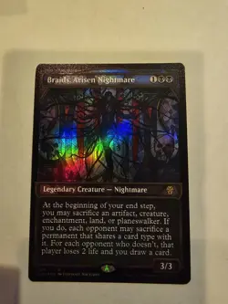 MTG Braids, Arisen Nightmare Dominaria United 329 Foil Etched Showcase Rare - Image 1