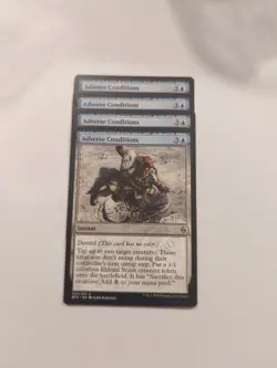 (4) Adverse Conditions *PLAYSET* Battle for Zendikar Regular NM MTG - Image 1