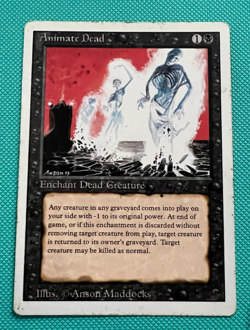 Animate Dead - Revised - MTG - Magic the Gathering - Image 2