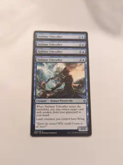 (4) Halimar Tidecaller *PLAYSET* Battle for Zendikar Regular NM MTG - Image 1