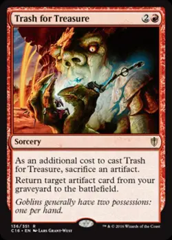 Trash for Treasure - Medium Play MTG Commander 2016 Edition - Image 1