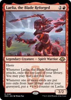 Laelia, the Blade Reforged -Foil Light Play MTG Modern Horizons 3 - Image 1
