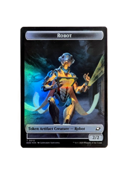 Tezzeret, Cruel Captain EMBLEM / Robot TOKEN FOIL MTG Edge Of Eternities EOE EN - Image 2