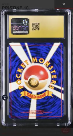 CGC PRISTINE 10 1996 POKEMON BASE SET JAPANESE #11 METAPOD - Image 2