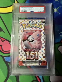 PSA 10 Gem Mint Pokemon Scarlet & Violet 151 Sealed Foil Booster Pack English - Image 1