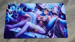 Manamoon Art Amanda Lapalme Yugioh Witchcrafter Madame Verre Rubber Playmat - Image 1