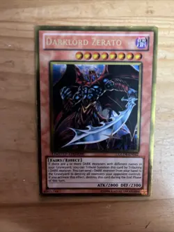 Yugioh TCG - Darklord Zerato GLD4-EN022 Gold Series 4 Gold Rare Near Mint - Image 2