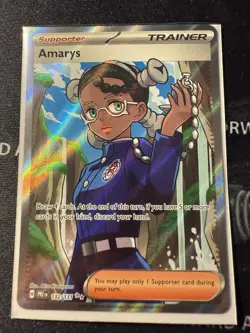 Amarys Full Art Holo Ultra Rare Prismatic Evolutions Pokemon TCG Card 132/131 - Image 1