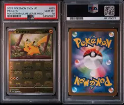 PSA 10 Pikachu Master Ball Foil C 025/165 SV2a Pokemon Card 151 Japanese 2023 - Image 1