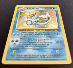 Pokemon TCG Vaporeon Holo Card Jungle 12/64 #134 - Excellent Condition - Image 5