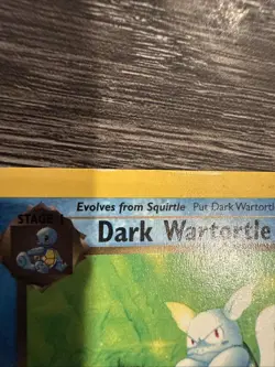 Pokemon Card - Dark Wartortle Team Rocket 1st Edition 46/82 Uncommon - MP - Image 2