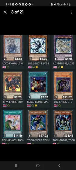 Crazy 17 Card Lot Yu-gi-oh GOLD Cards Only! Check Pics - Image 3
