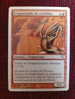 MTG Blade Sliver (Fragmentado de cuchillas) SP MP VERY RARE Salvat-Hachette WOTC - Image 1