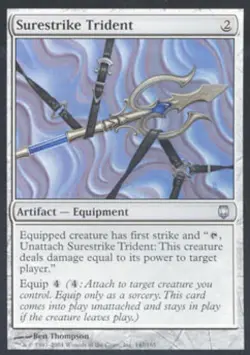 Surestrike Trident - Medium Play MTG Darksteel - Image 1
