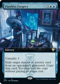 Flawless Forgery (Extended Art) - Near Mint MTG - Image 1