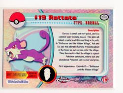 Rattata Topps Chrome #19 Holo Pack Fresh Pokemon Card (C1) - Image 2