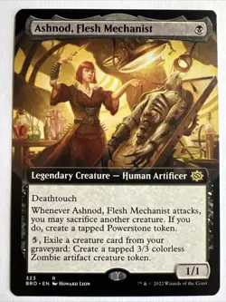 x1 Ashnod, Flesh Mechanist - Extended Art R MTG The Brothers' War M/NM, English - Image 1