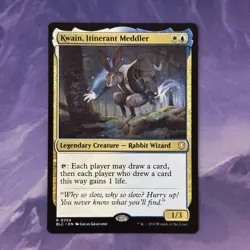 Kwain, Itinerant Meddler 0254 BLB Bloomburrow MTG Commander BLC Rabbit - Image 1
