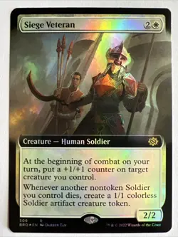 Siege Veteran - Foil Extended Art - Brothers' War MTG - Image 1
