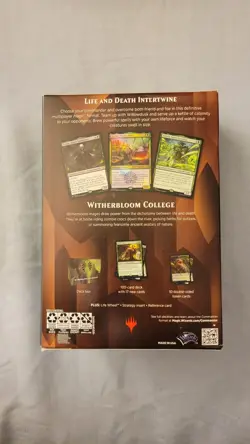 MtG - School of Mages - Witherbloom Witchcraft Commander Deck - New Sealed - Image 2