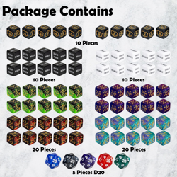 75 Pieces Magic Keyword Counter Dice MTG Counters Dice Set Bulk Ability Life Buf - Image 2
