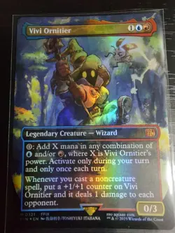 Mtg Ff The Lost Black Mage Vivi Borderless Foil No.MM862 - Image 3