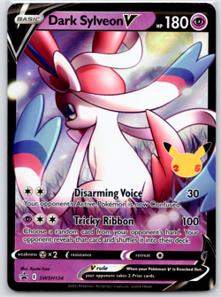 Pokemon Dark Sylveon V SWSH134 Celebrations Promo Sword & Shield - Image 1
