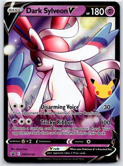 Pokemon Dark Sylveon V SWSH134 Celebrations Promo Sword & Shield - Image 1